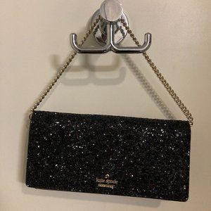 Kate Spade Glitter Wallet with Chain